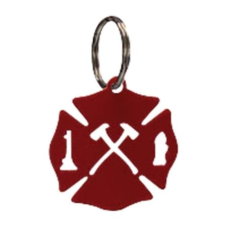 Village Wrought Iron Village Wrought Iron KC-111R Maltese Cross Key Chain-Red KC-111R